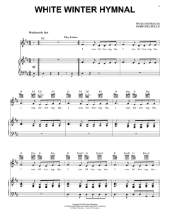 White Winter Hymnal von Fleet Foxes (Download) 