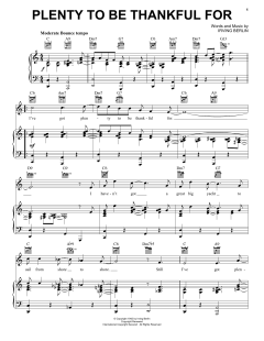 Plenty To Be Thankful For von Irving Berlin (Download) 