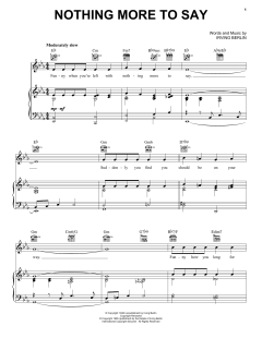 Nothing More To Say von Irving Berlin (Download) 