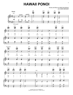 Hawaii Ponoi von Henri Berger (Download) 