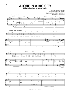 Alone In A Big City von Franz Waxman (Download) 
