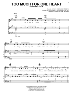 Too Much For One Heart von Alain Boublil (Download) 