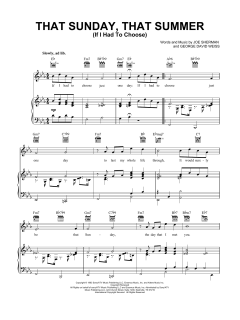 That Sunday That Summer (If I Had To Choose) von Joe Sherman (Download) 