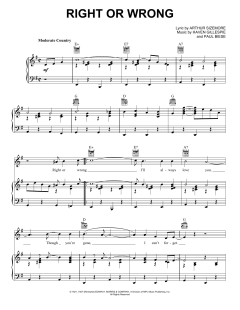 Right Or Wrong von Haven Gillespie (Download) 