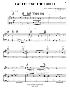 God Bless' The Child von Billie Holiday (Download) 