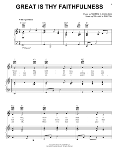 Great Is Thy Faithfulness von Thomas O. Chisholm (Download) 