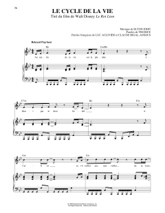 Circle Of Life von Elton John (Download) 