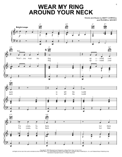 Wear My Ring Around Your Neck von Elvis Presley (Download) 