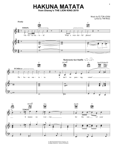 Hakuna Matata von Elton John (Download) 