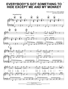 Everybody's Got Something To Hide Except Me And My Monkey von The Beatles (Download) 