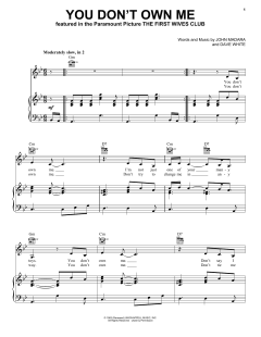 You Don't Own Me von Lesley Gore (Download) 