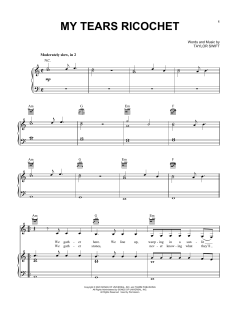 my tears ricochet von Taylor Swift (Download) 