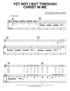 Yet Not I But Through Christ In Me von Rich Thompson (Download) 