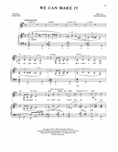 We Can Make It von Fred Ebb (Download) 