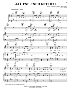 All I've Ever Needed von Paul McDonald (Download) 