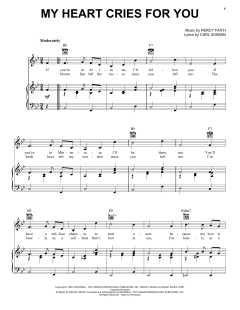 My Heart Cries For You von Carl Sigman (Download) 