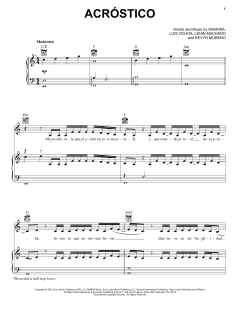 Acróstico von Shakira (Download) 