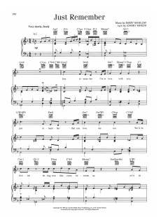 Just Remember von Barry Manilow (Download) 