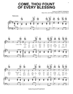 Come, Thou Fount Of Every Blessing von John Wyeth (Download) 