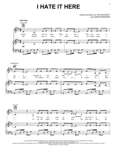 I Hate It Here von Taylor Swift (Download) 