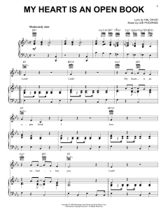My Heart Is An Open Book von Hal David (Download) 