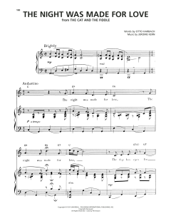 The Night Was Made For Love von Jerome Kern (Download) 