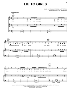 Lie To Girls von Sabrina Carpenter (Download) 