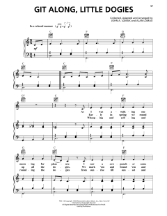 Git Along, Little Dogies von Alan Lomax (Download) 