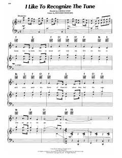 I Like To Recognize The Tune von Lorenz Hart (Download) 