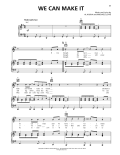 We Can Make It von Michael Lloyd (Download) 