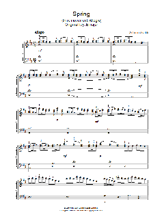 Spring (third movement: Allegro) von Antonio Vivaldi (Download) 