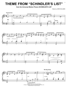 Theme from Schindler's List von John Williams (Download) 