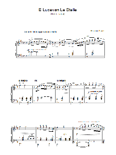 E Lucevan Le Stelle von Giacomo Puccini (Download) 