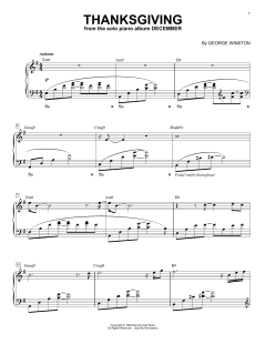 Thanksgiving von George Winston (Download) 