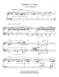 The Little Shepherd von Claude Debussy (Download) 