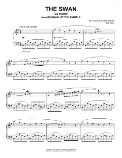 The Swan (Le Cygne) von Camille Saint-Saëns (Download) 