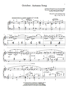 October: Autumn Song von Alexandre Dossin (Download) 