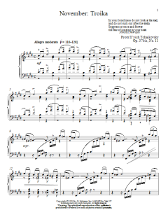 November: Troika von Alexandre Dossin (Download) 