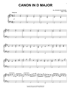 Canon In D von Johann Pachelbel (Download) 