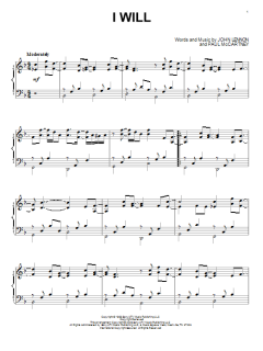 I Will von The Beatles (Download) 