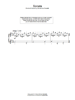 Sonata In G Major von Domenico Scarlatti (Download) 