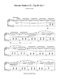 Minute Waltz in D flat major Op. 64 No. 1 von Frédéric Chopin (Download) 