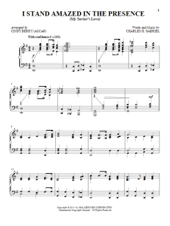 I Stand Amazed In The Presence von Charles H. Gabriel (Download) 