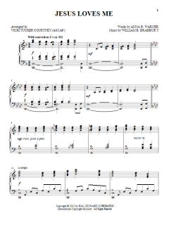 Jesus Loves Me von William B. Bradbury (Download) 