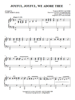 Joyful, Joyful, We Adore Thee von Edward Hodges (Download) 