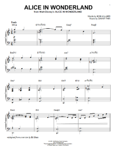 Alice In Wonderland [Jazz version] von Bill Evans (Download) 