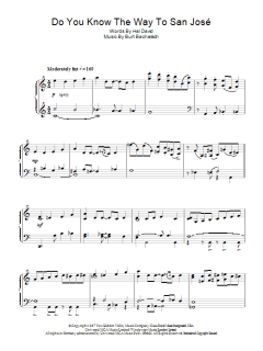 Do You Know The Way To San Jose von Burt Bacharach (Download) 