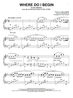 Where Do I Begin (Love Theme) von Francis Lai (Download) 