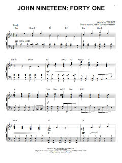 John Nineteen: Forty One von Andrew Lloyd Webber (Download) 