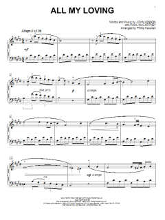 All My Loving [Classical version] von The Beatles (Download) 